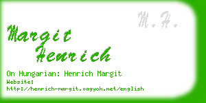 margit henrich business card